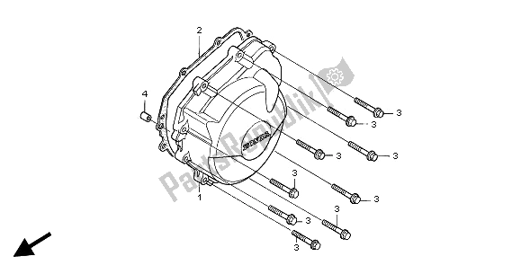 Tutte le parti per il Coperchio Del Generatore del Honda CBR 600 FR 2002