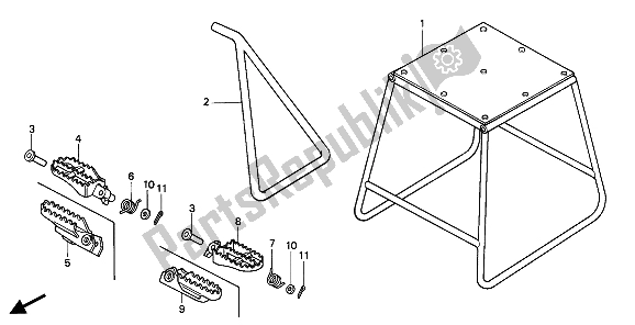 Tutte le parti per il Stand & Step del Honda CR 500R 1991