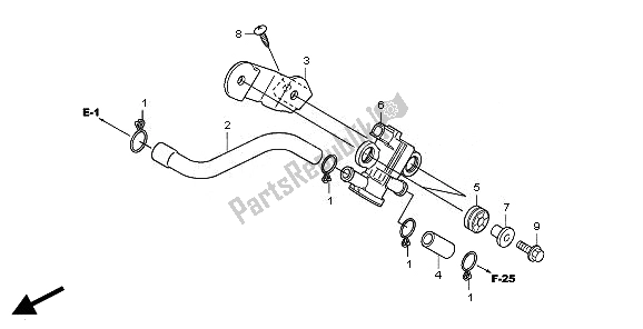 Todas las partes para Electroválvula De Inyección De Aire de Honda CBR 250R 2011