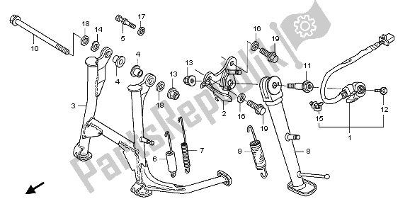 Wszystkie części do Stoisko Honda CBF 600 SA 2009