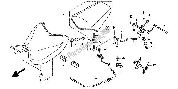 Todas las partes para Asiento de Honda NC 700X 2012