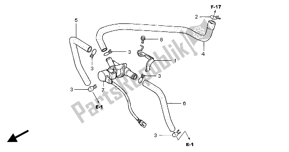 Tutte le parti per il Valvola Di Controllo Iniezione Aria del Honda CBR 600F 2004