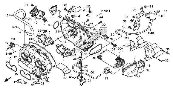 Toutes les pièces pour le Purificateur D'air du Honda CB 1000R 2011