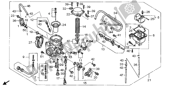 Wszystkie części do Ga? Nik Honda TRX 650 FA Fourtrax Rincon 2003