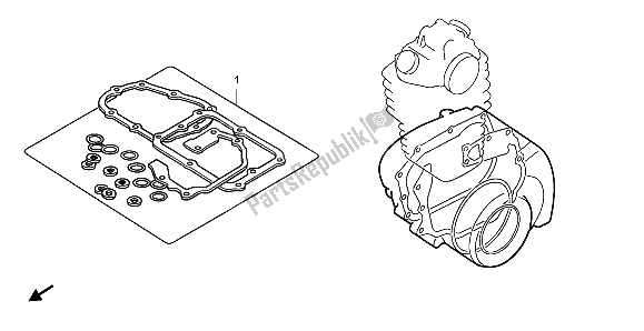 Todas las partes para Kit De Juntas Eop-2 B de Honda TRX 450R Sportrax 37 KW TE 30U Australia 2004