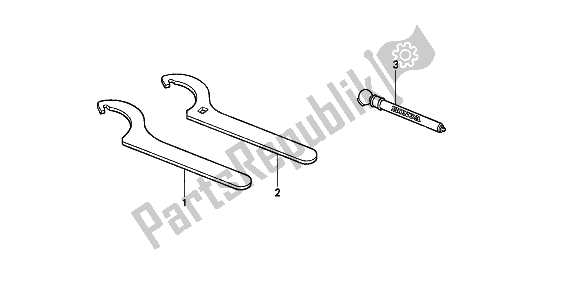 Todas las partes para Herramientas Fop-1 de Honda XR 600R 1992