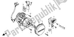 generator & c.d.i. jednostka i lewa pokrywa skrzyni korbowej