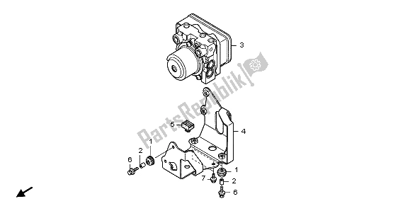 Alle onderdelen voor de Abs Modulator van de Honda NT 700 VA 2009