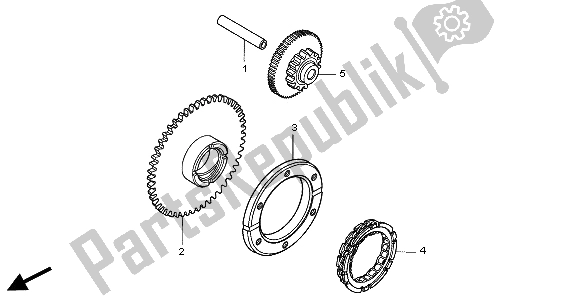 Tutte le parti per il Frizione Di Partenza del Honda CB 500S 2002