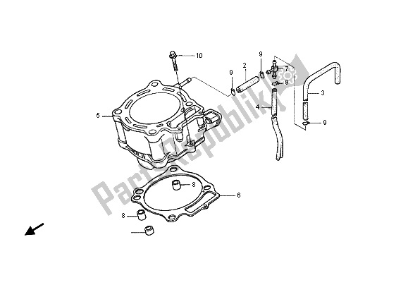 Todas las partes para Cilindro de Honda CRF 450X 2012