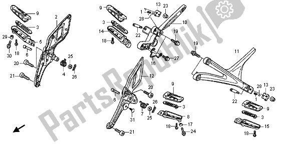 Wszystkie części do Krok Honda VFR 1200F 2012