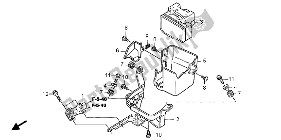 All parts for the Abs Modulator of the Honda CBR 250 RA 2013