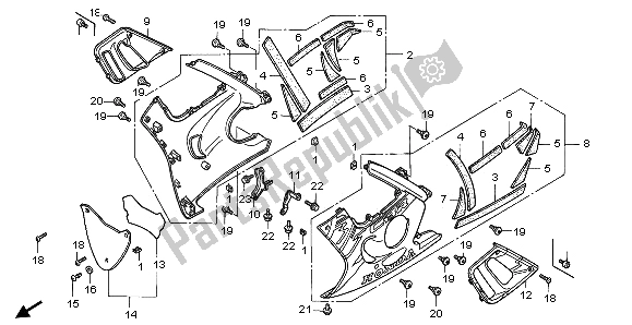 Wszystkie części do Dolna Maska Honda CBR 600F 1996