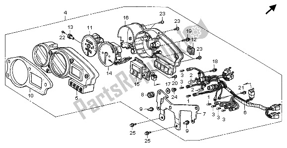 All parts for the Meter (eu) of the Honda RVF 750R 1995