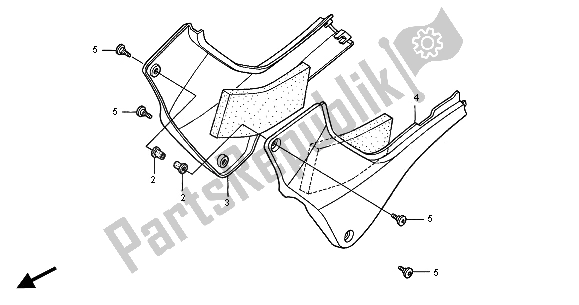 Tutte le parti per il Coperchio Laterale del Honda CB 600F2 Hornet 2001