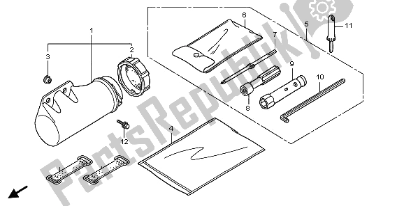 All parts for the Tools of the Honda TRX 300 EX Sportrax 2003