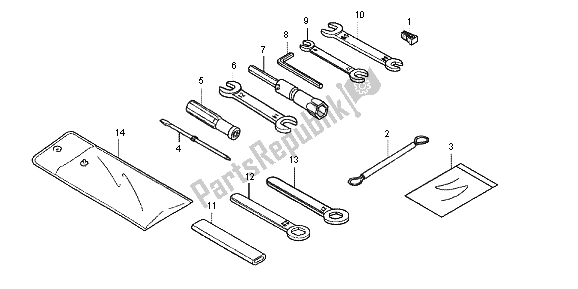 All parts for the Tool of the Honda NC 700 XD 2013