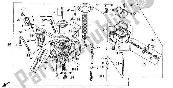 Wszystkie części do Ga? Nik Honda TRX 350 FE Fourtrax Rancher 4X4 ES 2003