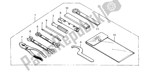 Todas las partes para Herramientas de Honda CB 250 1997