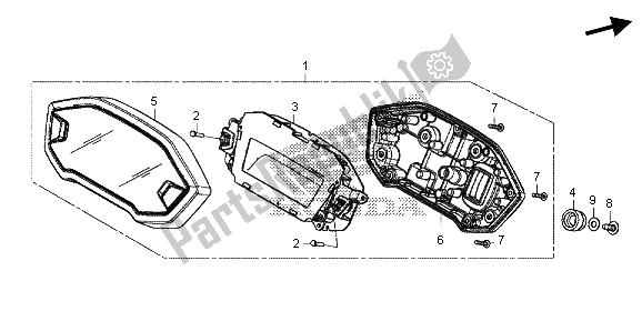 All parts for the Meter (mph) of the Honda CBR 500R 2013