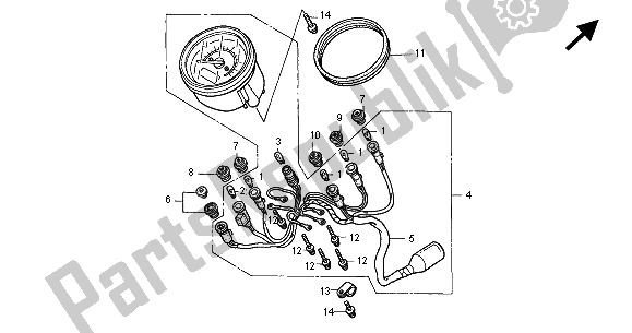 Tutte le parti per il Metro (mph) del Honda VT 125C2 2000