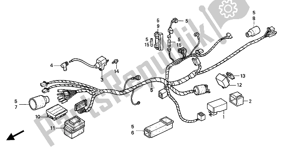 All parts for the Wire Harness & Ignition Coil of the Honda NSR 50S 1994