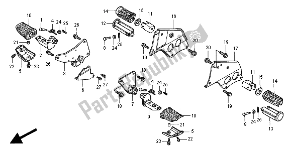 Wszystkie części do Krok Honda GL 1500C 2000
