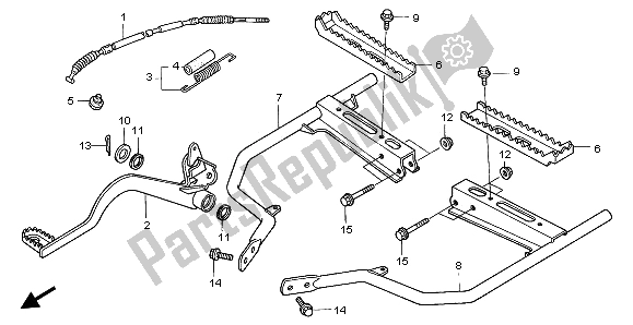 Todas las partes para Paso de Honda TRX 350 FE Fourtrax Rancher 4X4 ES 2000