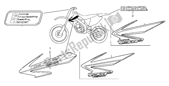 Todas las partes para Marca de Honda CRF 450R 2006