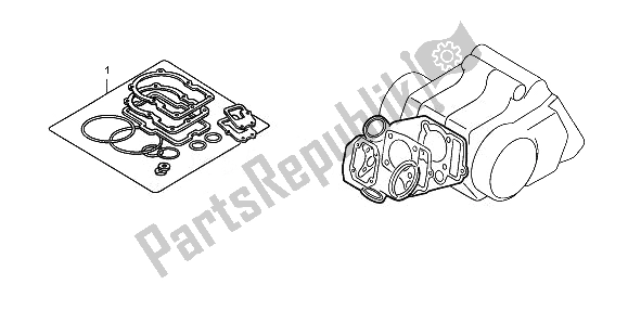 All parts for the Eop-1 Gasket Kit A of the Honda CRF 70F 2008