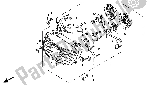 Todas las partes para Faro (reino Unido) de Honda CBR 1000F 1994