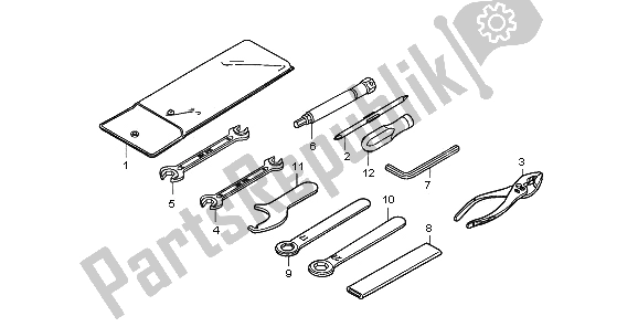 All parts for the Tools of the Honda XL 125V 2009