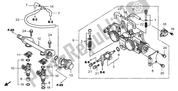 Todas las partes para Cuerpo Del Acelerador de Honda FJS 400 2011