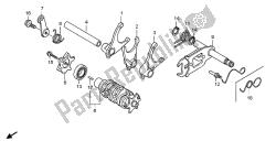 tambour de changement de vitesse et fourchette de changement de vitesse