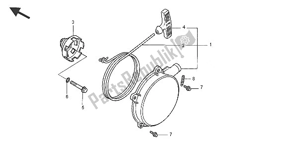Toutes les pièces pour le Démarreur à Rappel du Honda TRX 650 FA Fourtrax Rincon 2005