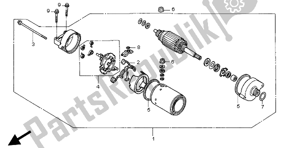 Toutes les pièces pour le Demarreur du Honda CBR 1100 XX 1998