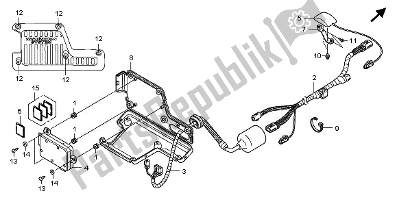 All parts for the Navigation Unit of the Honda GL 1800 2008