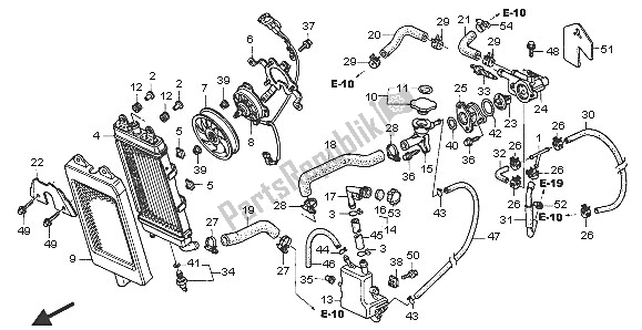 Todas las partes para Radiador de Honda VTX 1300S 2005