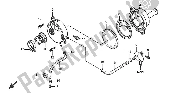 Todas las partes para Filtro De Aire de Honda CRF 70F 2005