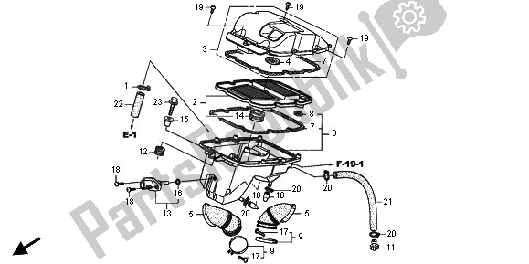 All parts for the Air Cleaner of the Honda XL 700V Transalp 2011