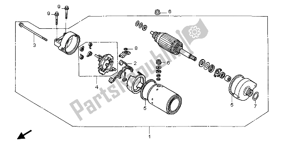 Toutes les pièces pour le Demarreur du Honda CBR 1100 XX 2003