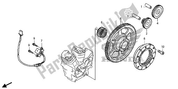 Tutte le parti per il Frizione Di Partenza del Honda VT 750 CS 2013