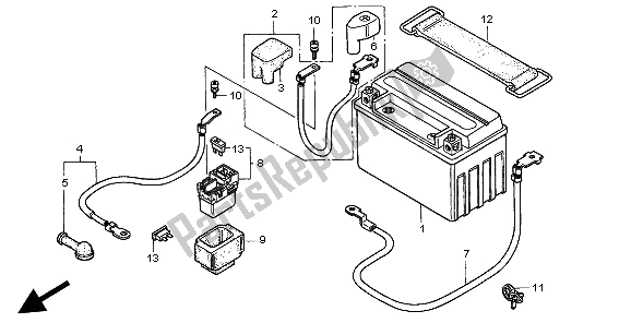 Tutte le parti per il Batteria del Honda CBR 900 RR 1999