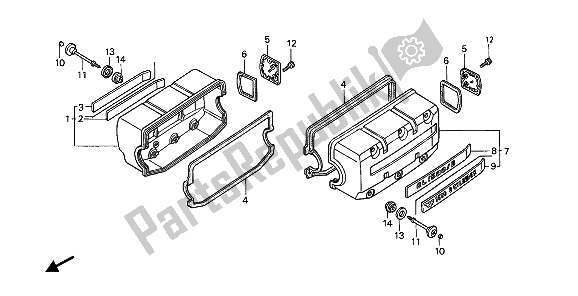 Wszystkie części do Cylinder Honda GL 1500 1989