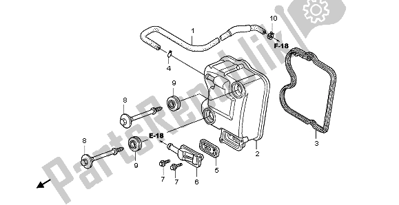 Tutte le parti per il Coperchio Della Testata del Honda PES 125R 2012