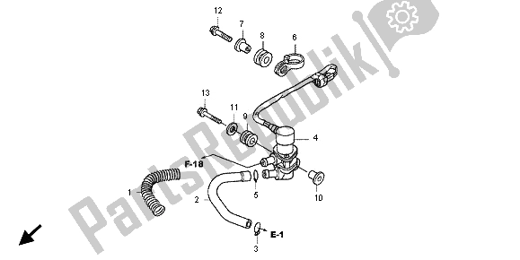 All parts for the Solenoid Valve of the Honda SH 150 2012