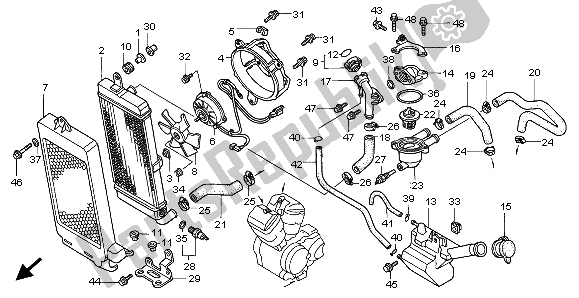Todas las partes para Radiador de Honda VT 750C2 1999