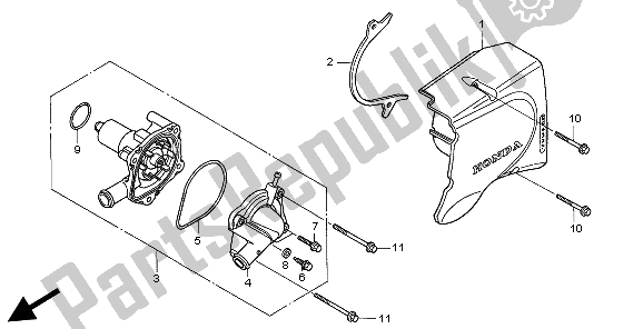 Toutes les pièces pour le Pompe à Eau du Honda CB 500 1998