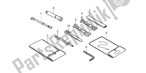 All parts for the Tool of the Honda CBR 125R 2013