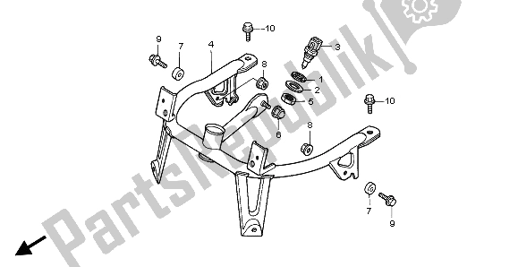 All parts for the Cowl Stay of the Honda GL 1500A 1996